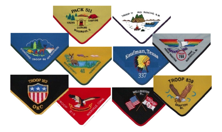 Blank, Stock & Custom Scout Neckerchiefs - Scout Neckerchiefs